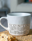 Ceramic dipped coffee mug