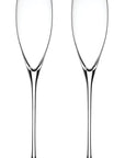 Two elegance champagne flute glasses