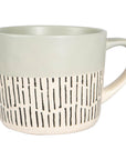 Ceramic dipped coffee mug