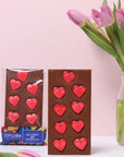 Jelly Hearts Milk Chocolate Bar - Cocoba