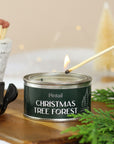 Christmas Tree Forest Paint Pot candle