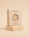 Arthur Betsy Focus soap bar with cedarwood, sandalwood, and eucalyptus essential oils.