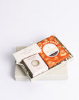 Happy Birthday gift box with love cocoa happy birthday chocolate slab, restore soap bar and 3x scented the lights set. Perfect for mum, dad, sister, friend, employee, client, daughter, son.