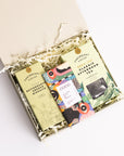 Posh tea and biscuits gift box with butterscotch crunch biscuits, salt and pepper milk chocolate chocolate bar and whole leaf classic afternoon tea bags Perfect for thank you gifts, Christmas gifts, birthday gifts, congratulations gifts, client gifts, employee gifts or just because gifts.