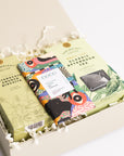 Posh tea and biscuits gift box with butterscotch crunch biscuits, salt and pepper milk chocolate chocolate bar and whole leaf classic afternoon tea bags Perfect for thank you gifts, Christmas gifts, birthday gifts, congratulations gifts, client gifts, employee gifts or just because gifts.