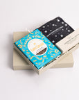Thank you treat box with Love cocoa thank you chocolate slab, space self-heating eye mask and 3x scented tea lights. Perfect for mum, dad, sister, friend, employee, client, daughter, son.