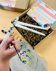Paint your own candles, paint your own candle kit, adult craft kit, adult crafts, painting candles, painting kit, paint your own candles box, craft kit, craft box, painting candles, date night idea, hen party activity, date night activity