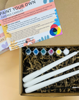 Paint Your Own Candles Kit – Unique DIY Gift Box, Letterbox Friendly