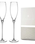 Two elegance champagne flute glasses