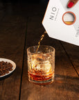 Nio Cocktail Cold Brew Negroni, Nio cocktail, cold brew cocktail, letterbox cocktail, cocktail in a box, luxury cocktails, posh cocktails, perfect cocktails, cocktail gifts, tasty cocktails, alcohol, 18+, adult cocktails, 100ml cocktails, 100ml alcohol, cocktails from Italy, on the go alcohol, on the go cocktails, Italian cocktails, perfect sized cocktails,