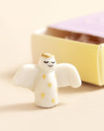 Always by your side - Tiny Matchbox Ceramic Angel Token