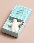 Big Bear Hugs - Tiny Matchbox Ceramic Bear Token
