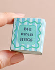 Big Bear Hugs - Tiny Matchbox Ceramic Bear Token
