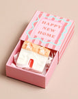 Happy new home - Tiny Matchbox Ceramic House Token