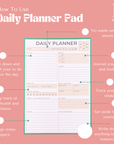 Daily Planner Pad, planner, to do list, organiser pad, wellbeing gifts, planner gifts, organiser gifts, gifts for mums, gifts for someone busy