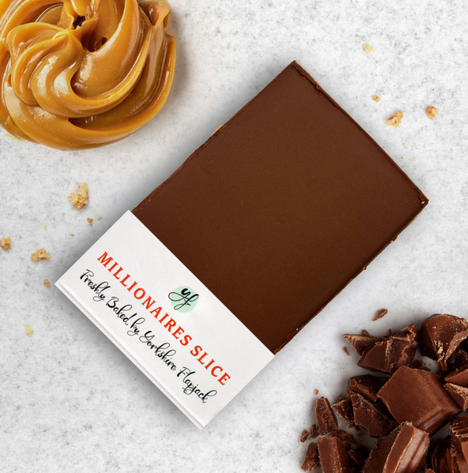Yorkshire Flapjack Millionaires Slice