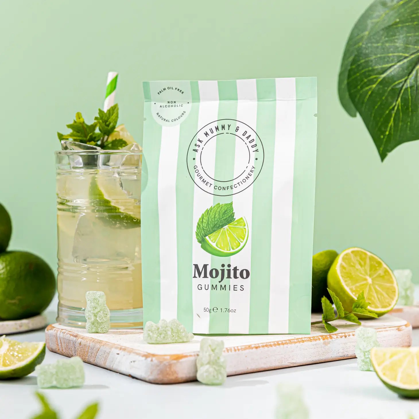 mojito gummies, mojito sweets, ask mummy and daddy sweets, fancy sweets, luxury sweets