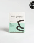 good & proper chamomile herbal tea, herbal tea, good & proper, chamomile tea, flavoured tea, whole leaf tea bags, 22.5g tea bags, calming tea, apple and honey tea, bedtime tea bags, luxury tea bags, posh tea bags, gifting tea, tea gifts, tea lovers, tea heaven, tasty tea, great tasting tea, perfectly packaged tea