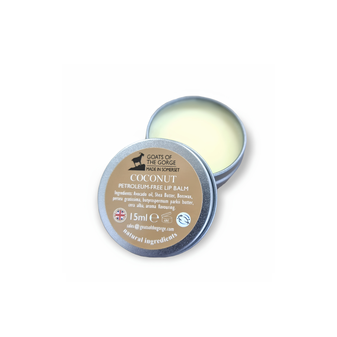 Coconut all Natural Lip Balm 24g tin