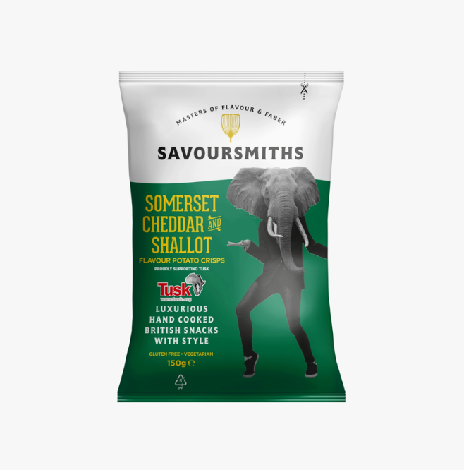 Savoursmiths Somerset Cheddar and Shallot Potato Crisps