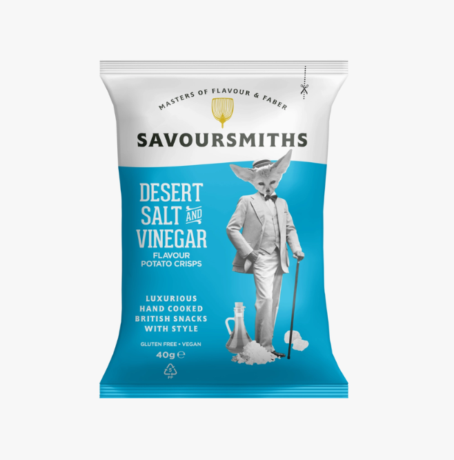 Savoursmiths Desert Salt and Vinegar Potato Crisps