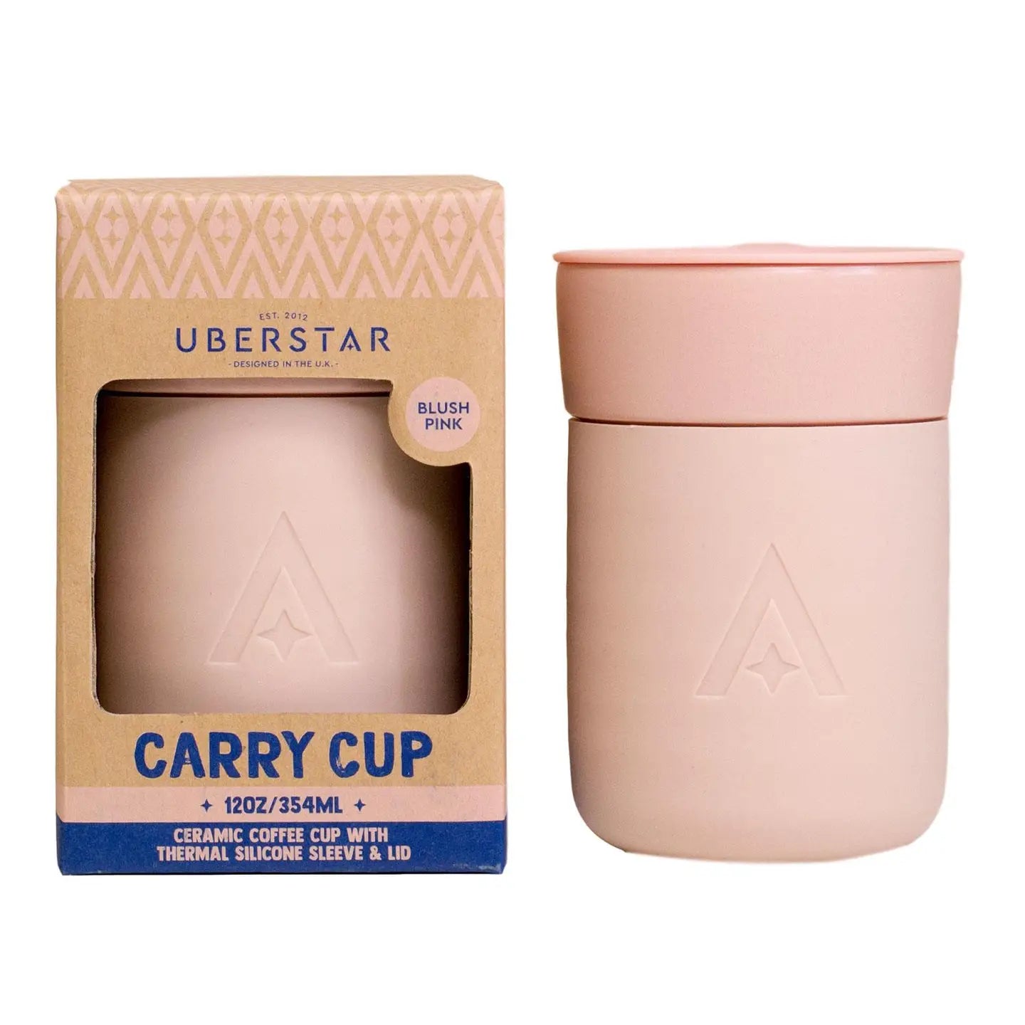 travel mug, carry cup, ceramic travel mug, blush pink travel mug, luxury travel mugs, small travel mugs, perfect travel mugs, travel mug with lid, leakproof travel mugs, thermal mugs, flasks, travel cup, thermal cups, insulated travel mug, leakproof, no handle travel mug, uberstar, uberstar travel mug, uberstar carry cup, 12oz carry cup, 12oz travel mug, silicone sleeve & lid, gifting travel mugs, perfect gift, traveling gifts, work gifts