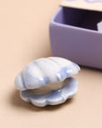 The world is your oyster - Tiny Matchbox Ceramic Pearl Oyster Token
