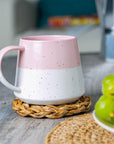 Ceramic speckled coffee mug