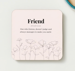 Load image into Gallery viewer, Candle and Coaster Gift for friend Friend gift Friend treat Friend gift box birthday gift coaster Friend coaster
