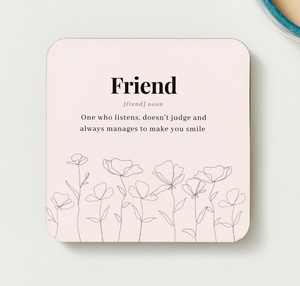 Candle and Coaster Gift for friend Friend gift Friend treat Friend gift box birthday gift coaster Friend coaster