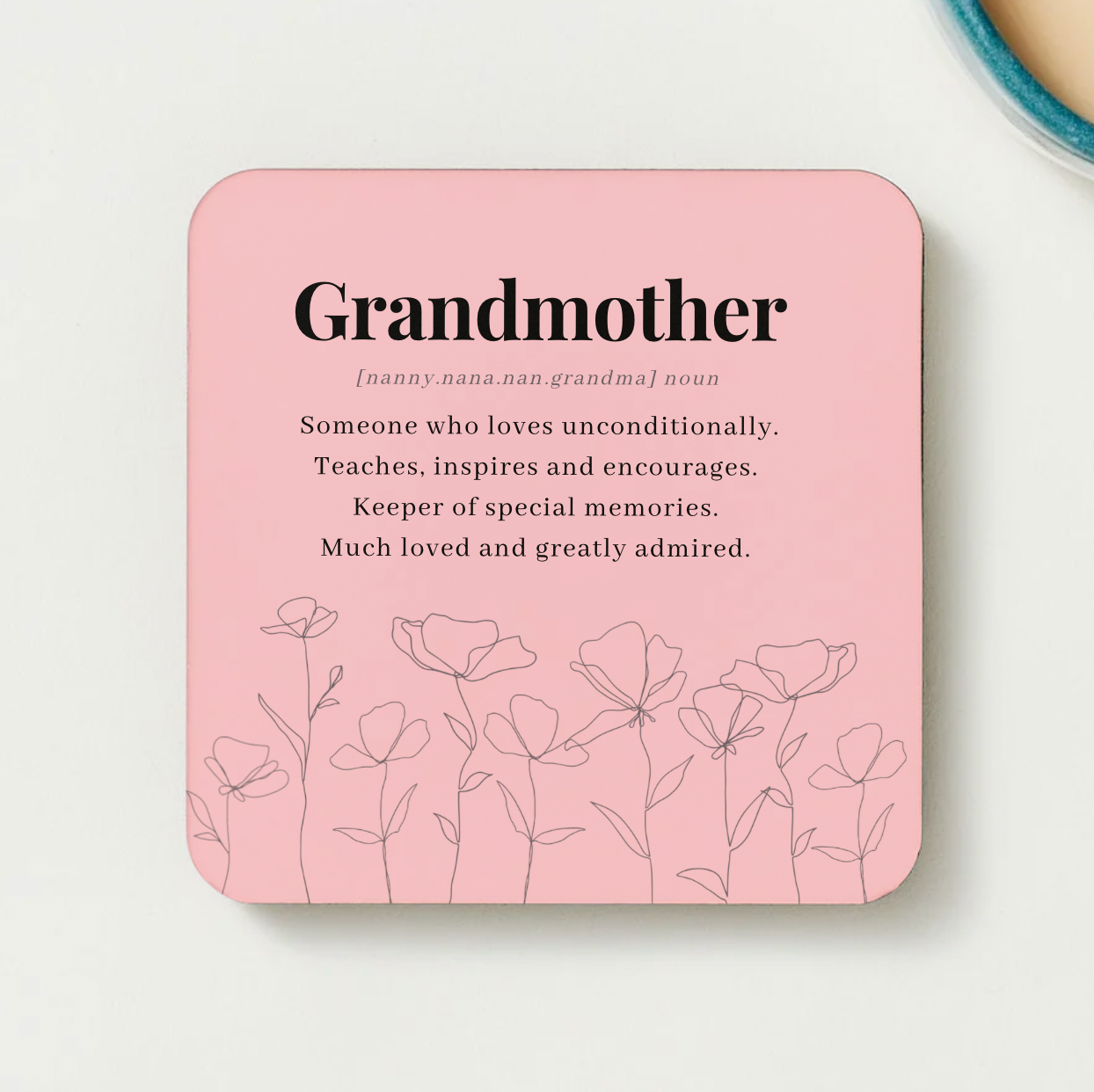 Candle and Coaster Gift for grandmother Grandmother gift grandmother treat grandmother gift box birthday gift coaster grandmother coaster