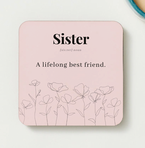 Candle and Coaster Gift for sister sister gift sister treat sister gift box birthday gift coaster sister coaster