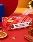 Edit Five festive soap bar with natural cinnamon and sweet orange essential oils, ideal as a Christmas gift, Secret Santa present, stocking filler or seasonal self-care treat.