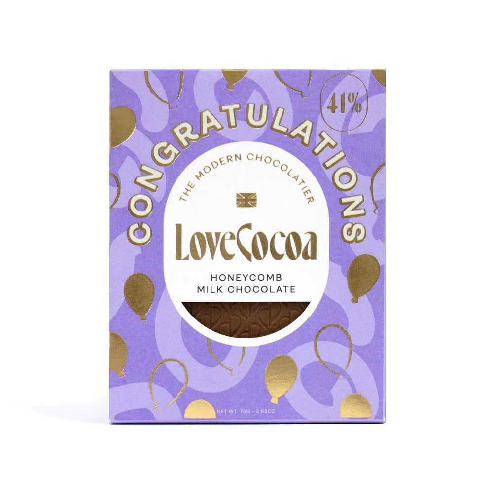 love cocoa congratulations chocolate slab, congrats gifts, congratulations gifts, congratulations chocolate bar