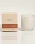 Patchouli, Vanilla, Ylang Ylang, Amber, Sandalwood and Orange Arthur Betsy 200g candle and branded Arthur Betsy box.