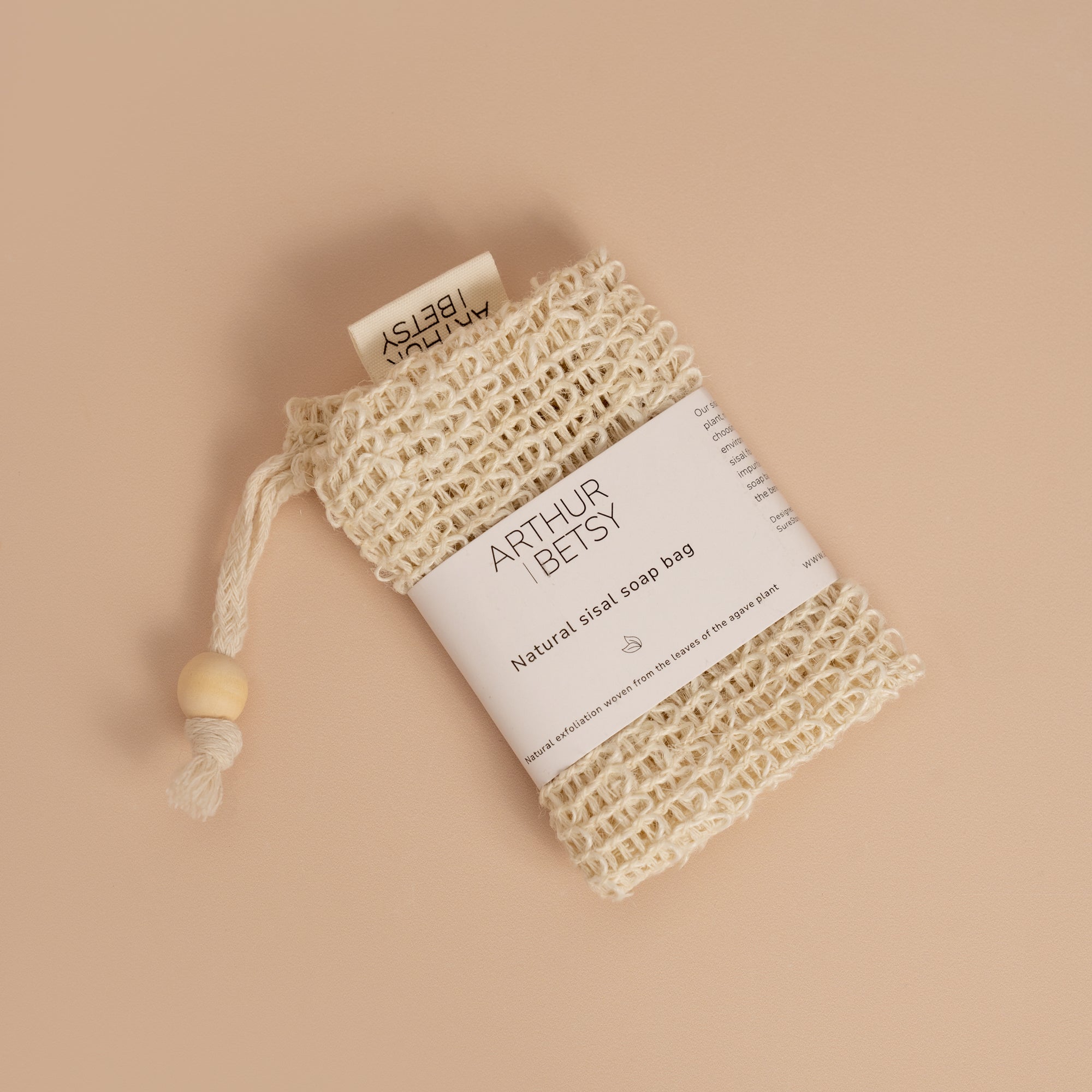 Arthur Betsy sisal soap bag made from natural sisal fibres, derived from the agave plant