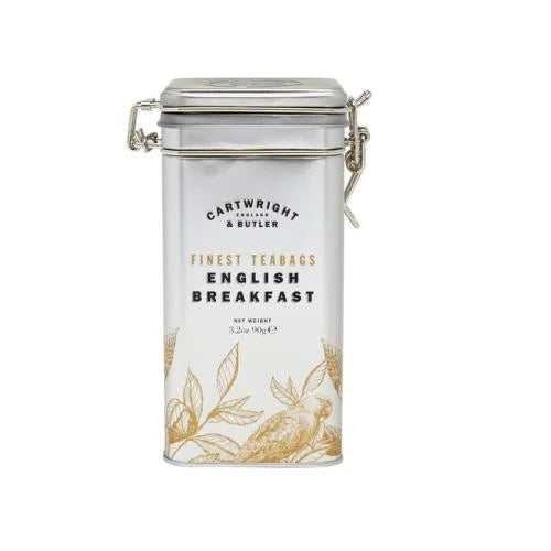 English breakfast tea bags caddy