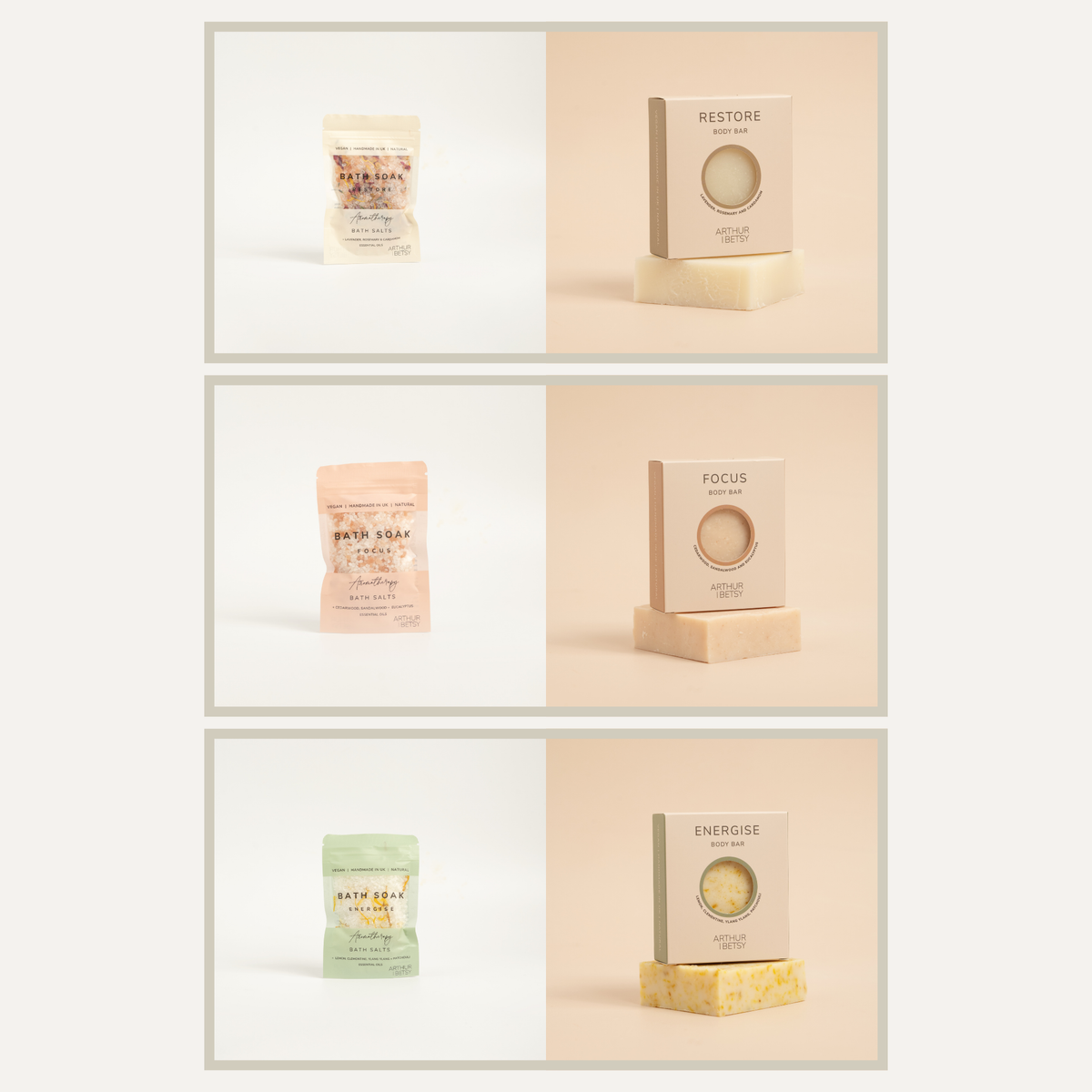 Arthur Betsy Soap and Bath Salts that are included in the Hallby Christmas Retreat Box.
