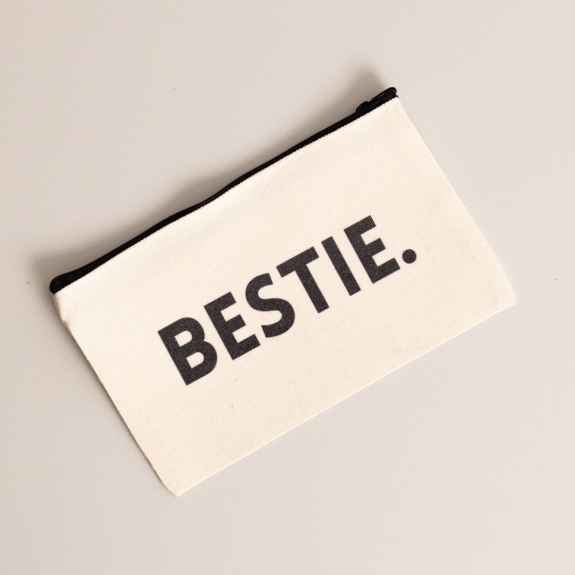  bestie, bestie pouch, zip up pouch, travel gifts, travel pouch, canvas bag, travel essential, perfect gift, travelling, perfect for travel, best friend gifts, bestie gifts, perfect gifts for friends, perfect best friend gifts, 