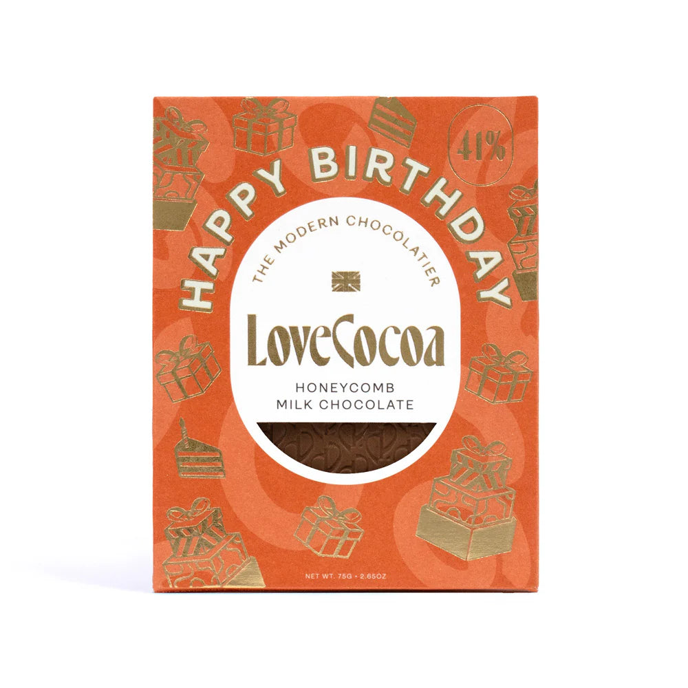 Happy Birthday chocolate slab