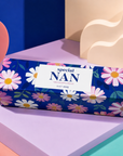Premium scented candle gift set for Nan, with three elegant gold tin candles presented in a contemporary magnetic gift box designed in the UK.