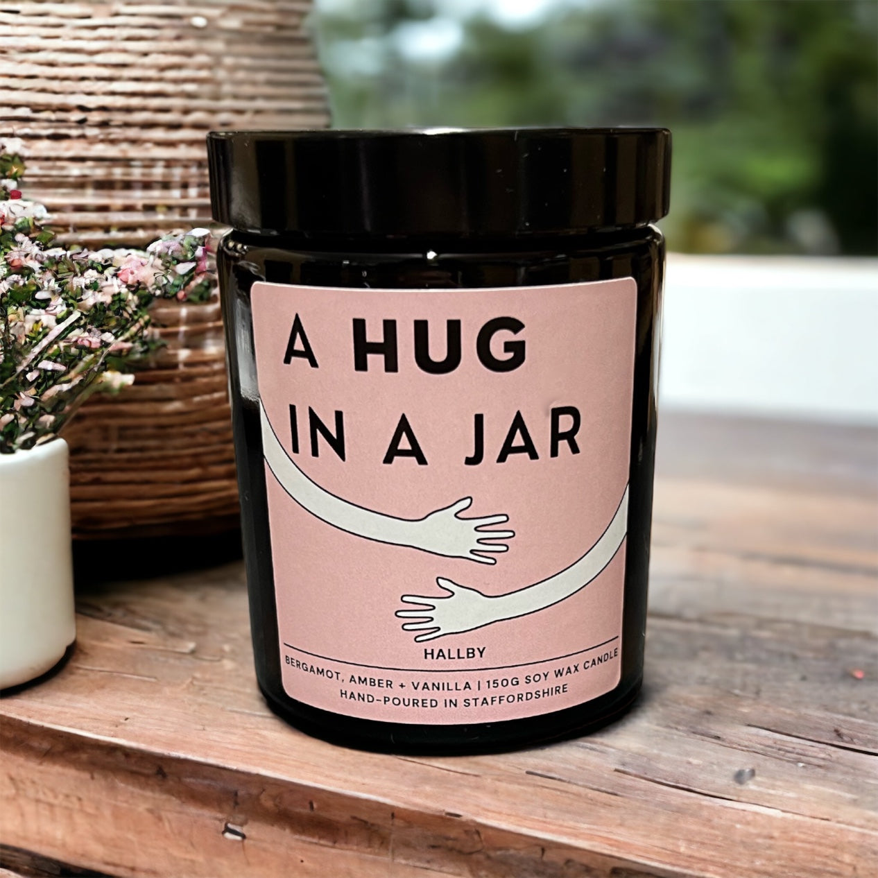 Hug in a jar scented gifting candle
