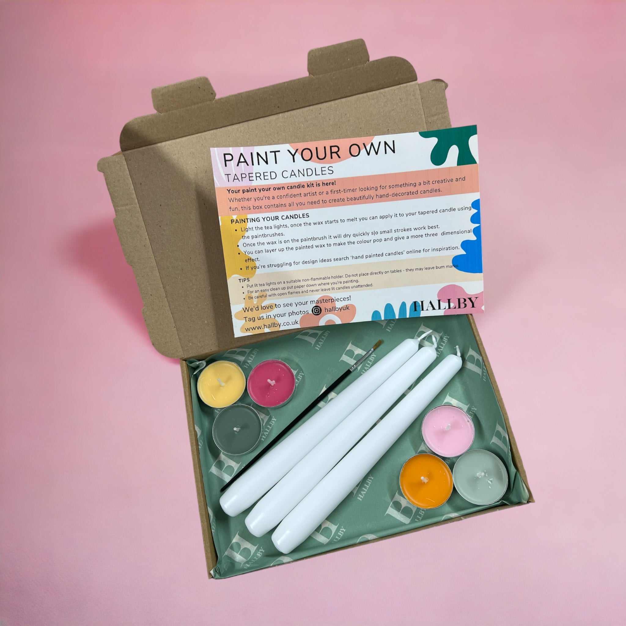 Paint your own candles kit - Summer