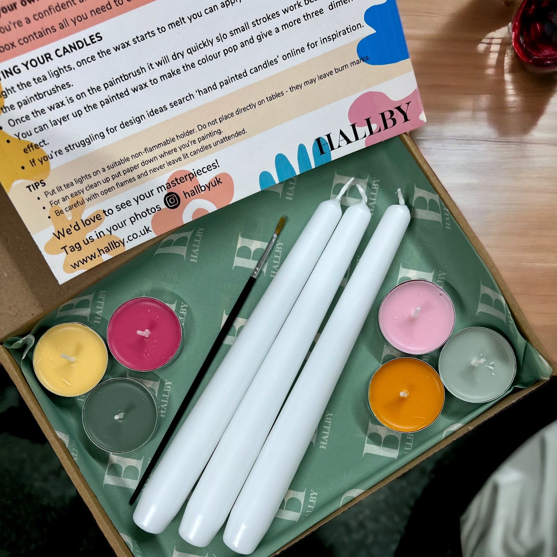 Paint your own candles kit - Summer