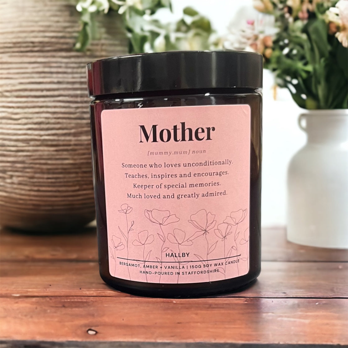 Mother: Noun scented gifting candle