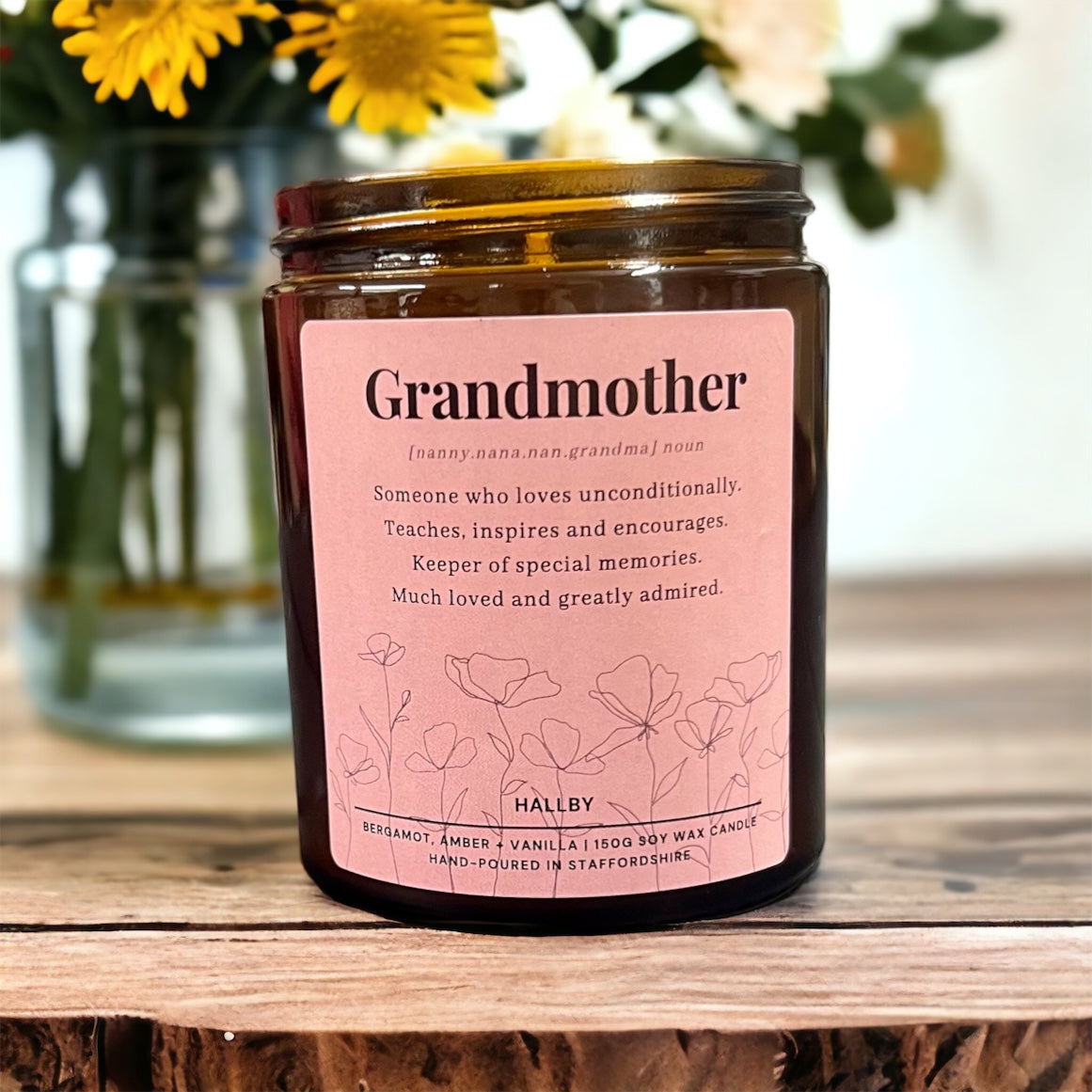 Candle and Coaster Gift for grandmother Grandmother gift grandmother treat grandmother gift box birthday gift candle grandmother candle