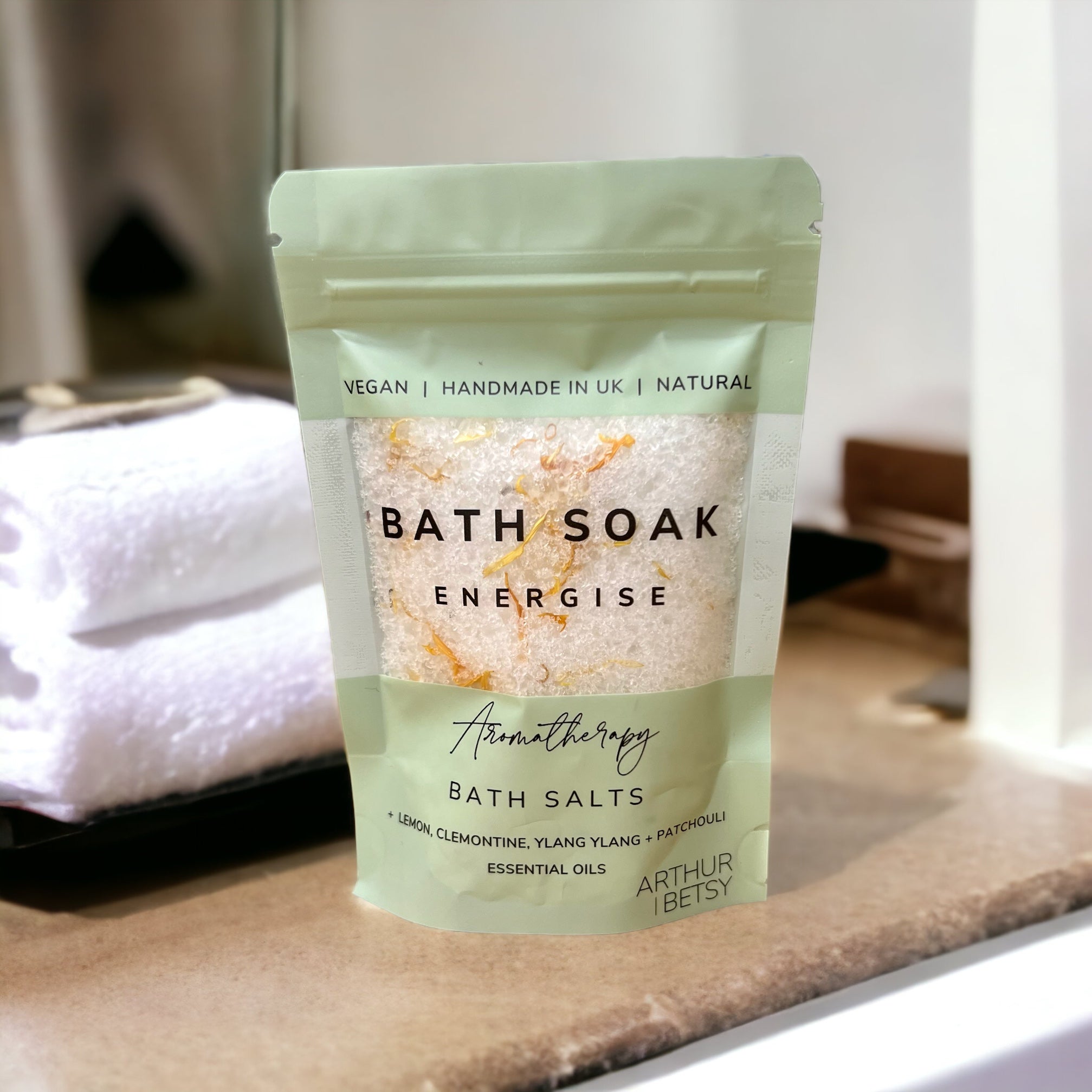Energise aromatherapy bath salts 60g