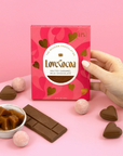 Heart Salted Caramel chocolate bar - Love Cocoa