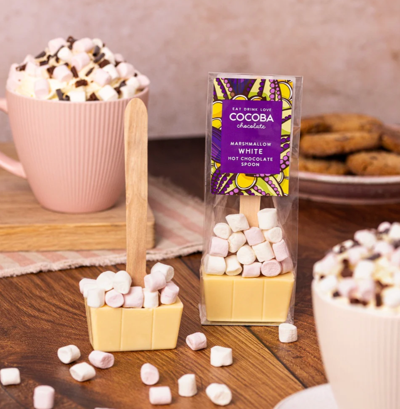 Marshmallow White Hot Chocolate Spoon from Cocoa