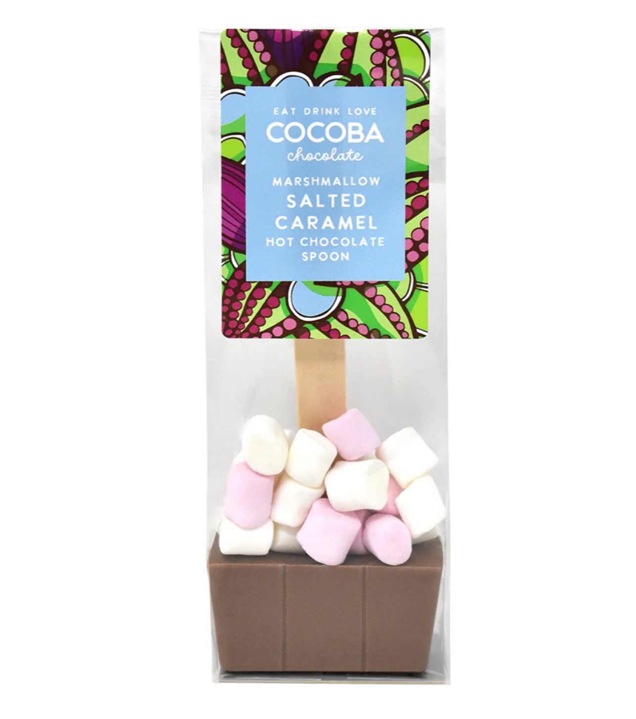 Marshmallow Salted Caramel Hot Chocolate Spoon from Cocoa
